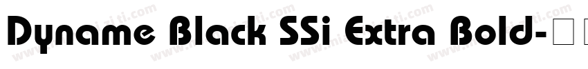 Dyname Black SSi Extra Bold字体转换